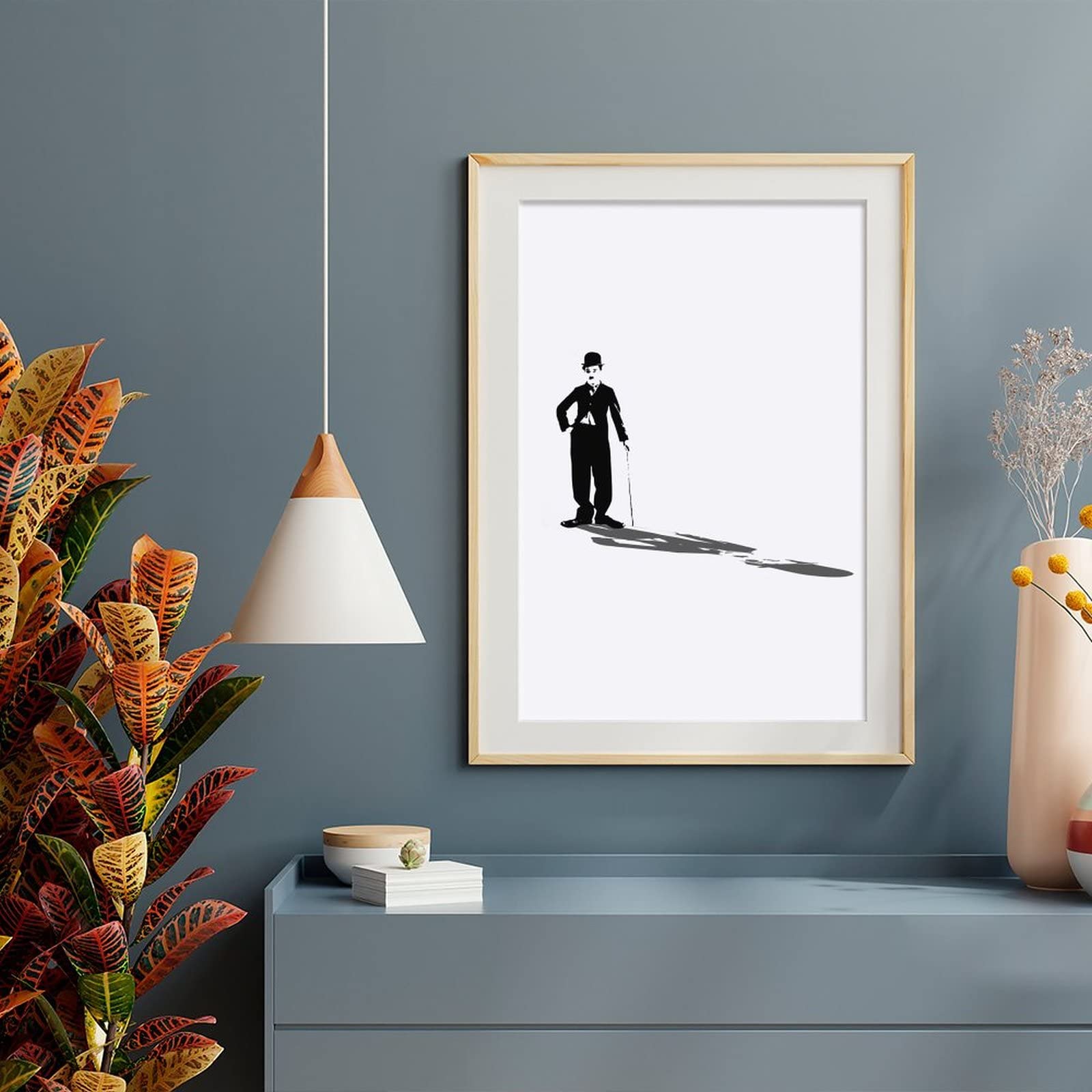 チャップリンポスター Amazon｜チャップリン Charlie Chaplin絵画風 壁紙ポスター 自己